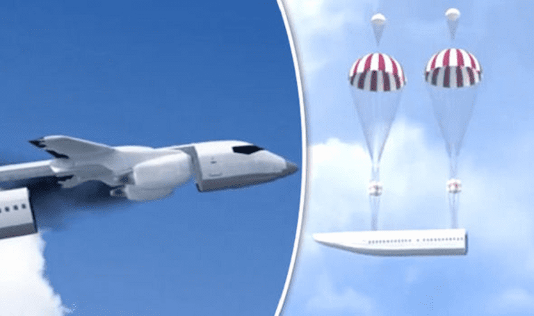 The plane that can eject the entire cabin to save lives in emergency