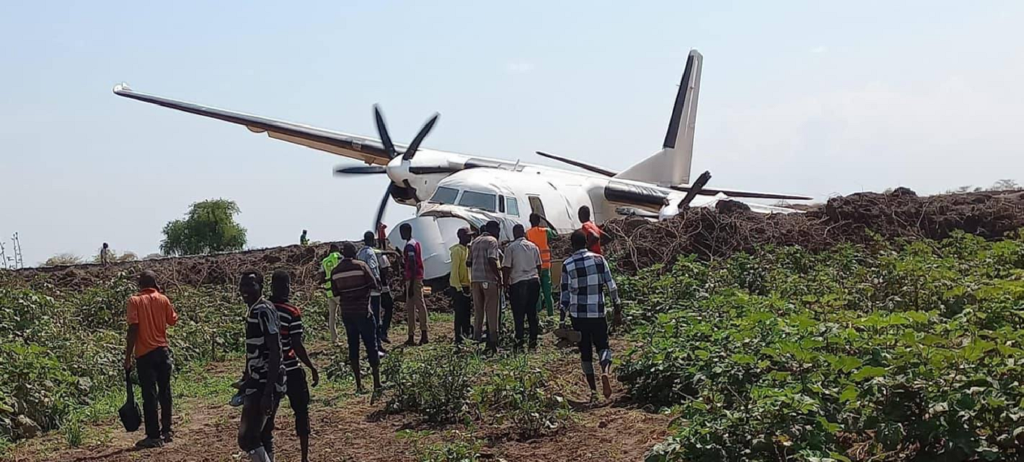 Fokker F50 operating for the United Nations was involved in an accident