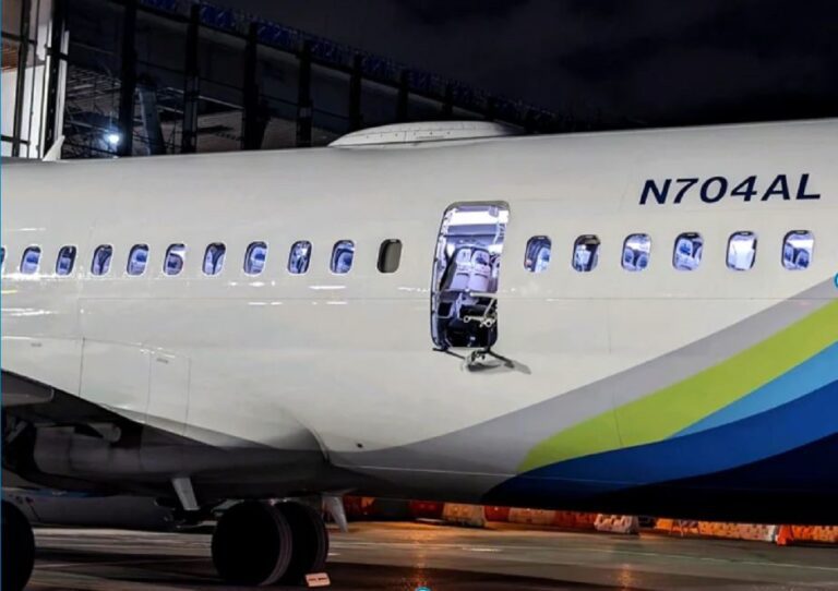 Missing door plug of Alaska Airlines plane found in Oregon teacher’s backyard