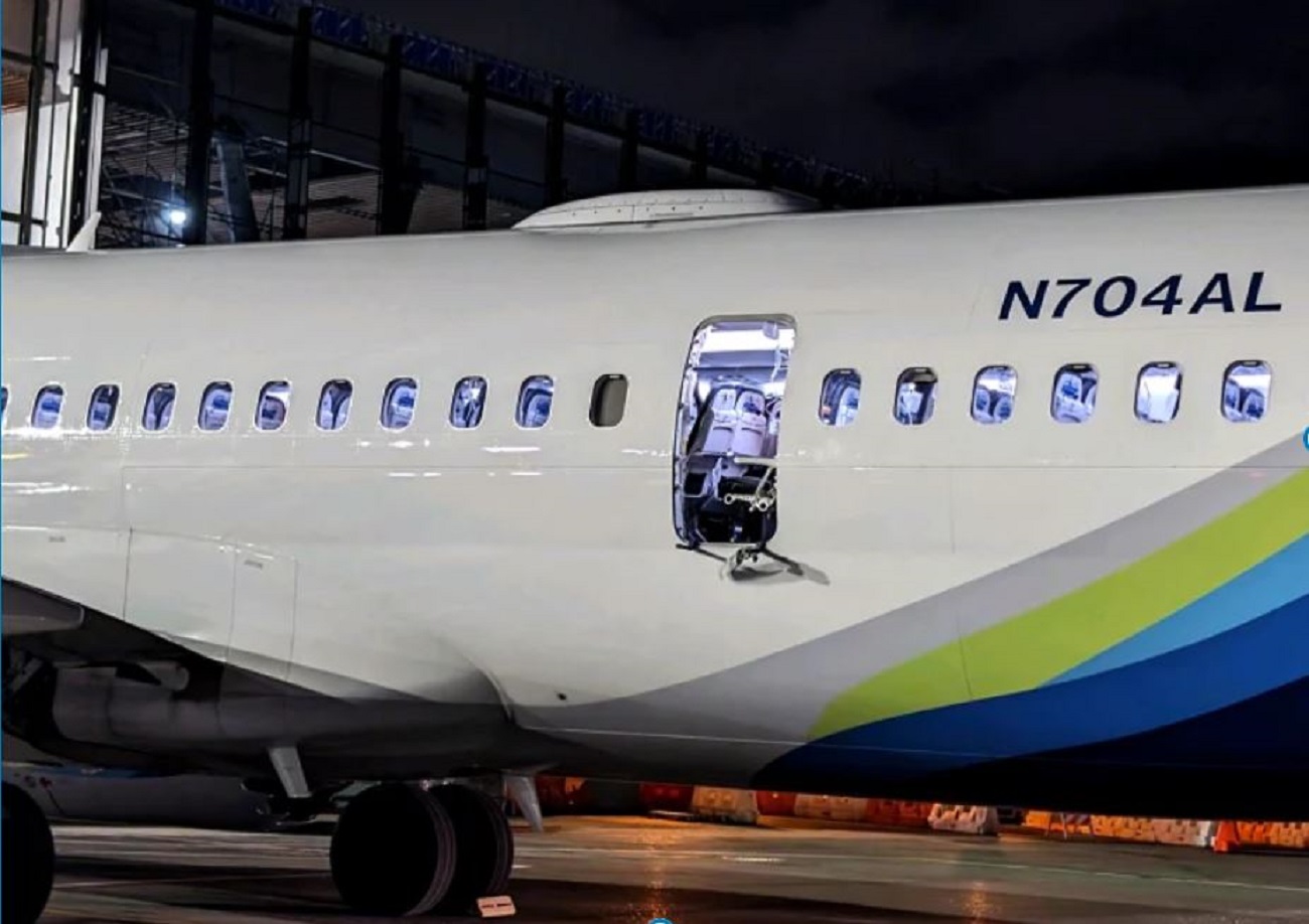 Missing door plug of Alaska Airlines plane found in Oregon teacher’s backyard