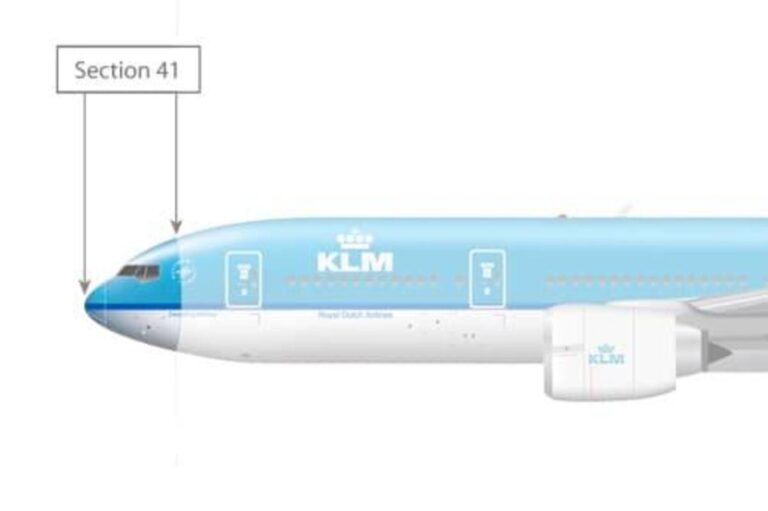 Why does the Boeing 777 fuselage section start from 41 and not 1?