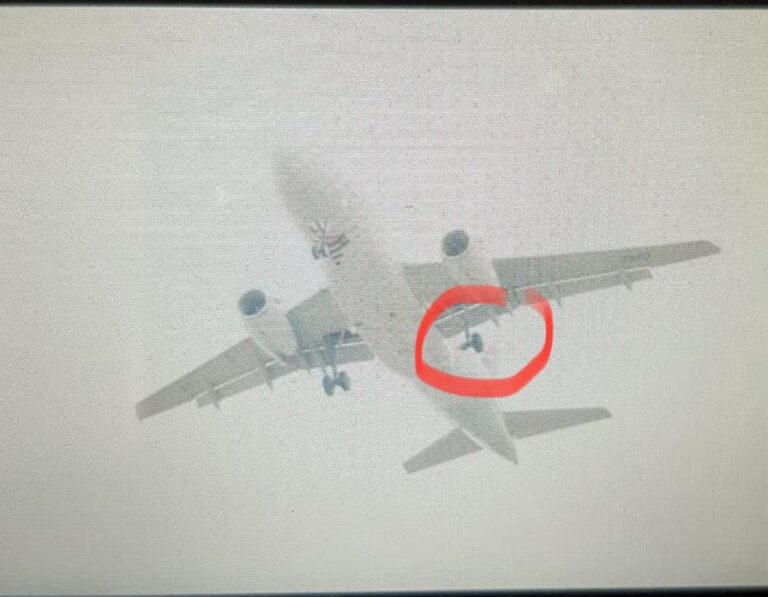 LATAM Brasil A319 dropped main wheel