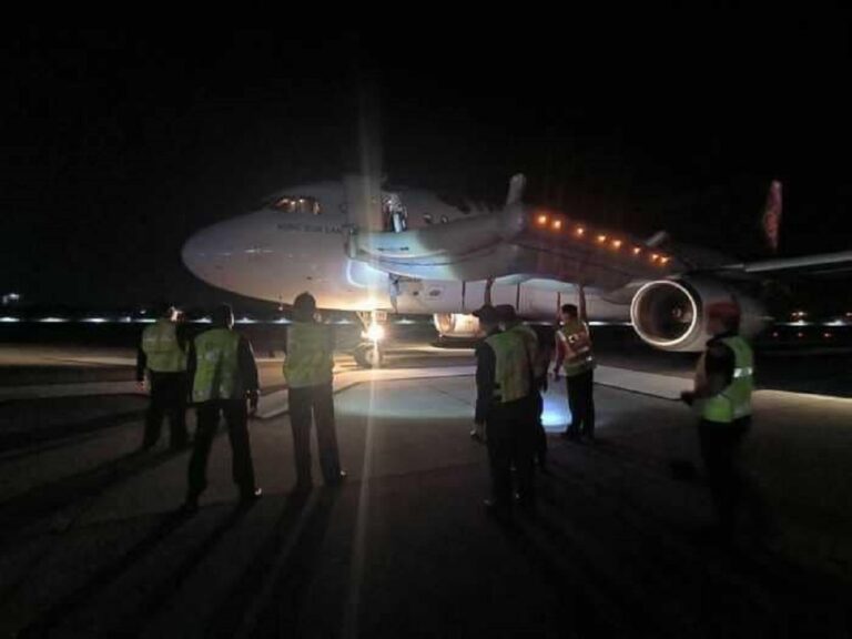 A passenger opened L1 door and deployed the emergency slide