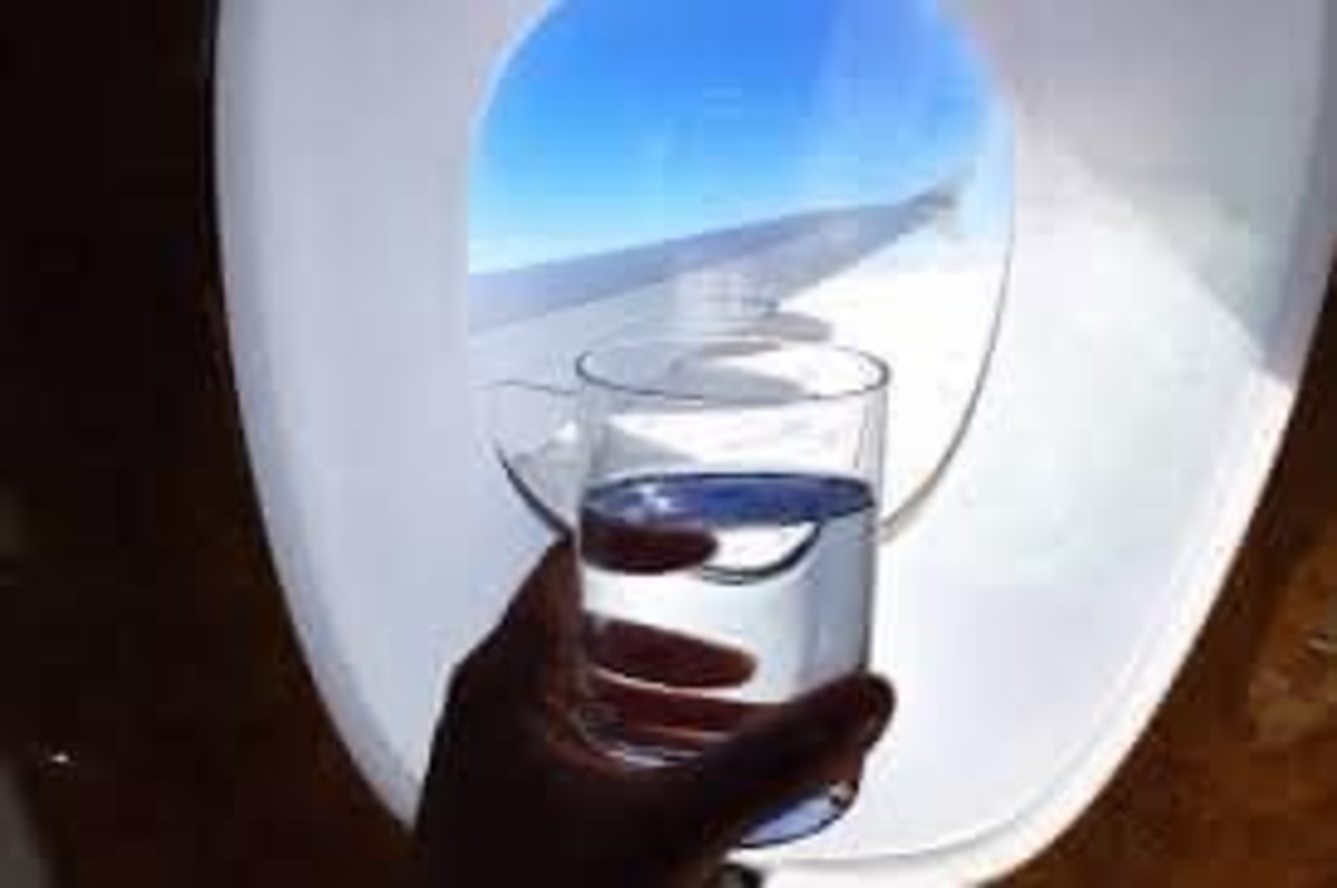 Is water in an aircraft unfit to drink?