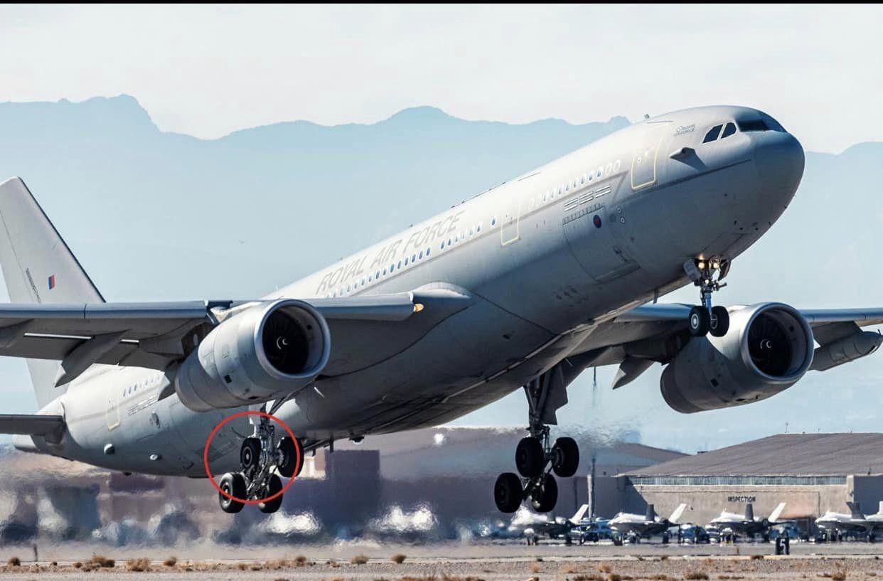 2012 built Royal Air Force Airbus A330-200MRTT Voyager (ZZ335) suffered Right MLG FWD Outboard tire burst during takeoff