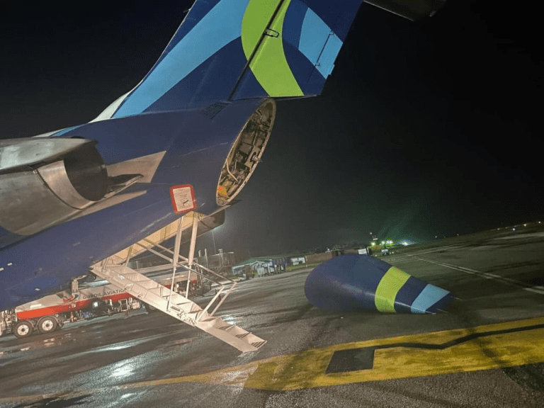 2 injured after CJIA Ground Staff accidentally releases plane’s tailcone