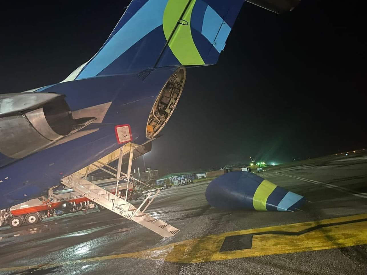 2 injured after CJIA Ground Staff accidentally releases plane’s tailcone