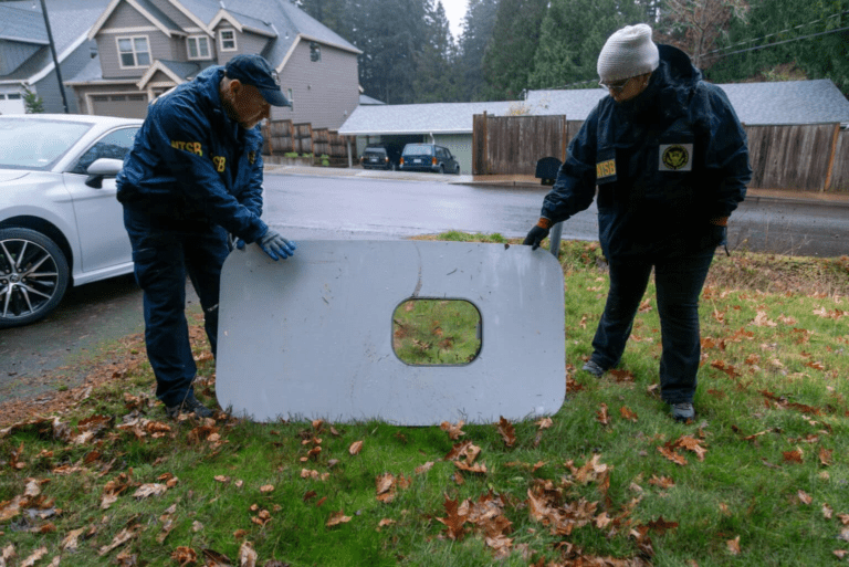 The door responsible for temporary grounding of Boeing B737MAX9 fleet, has been recovered by NTSB