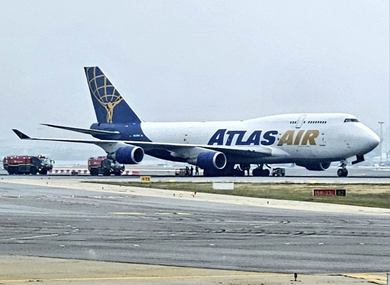 An Atlas Air Boeing 747-400F freighter (N429MC) departing from Incheon International Airport, and heading to Anchorage (ANC), USA, returned to Incheon Airport (ICN) Seoul, due to a hydraulic system abnormality detected immediately after takeoff from Runway 16L on 11th June.