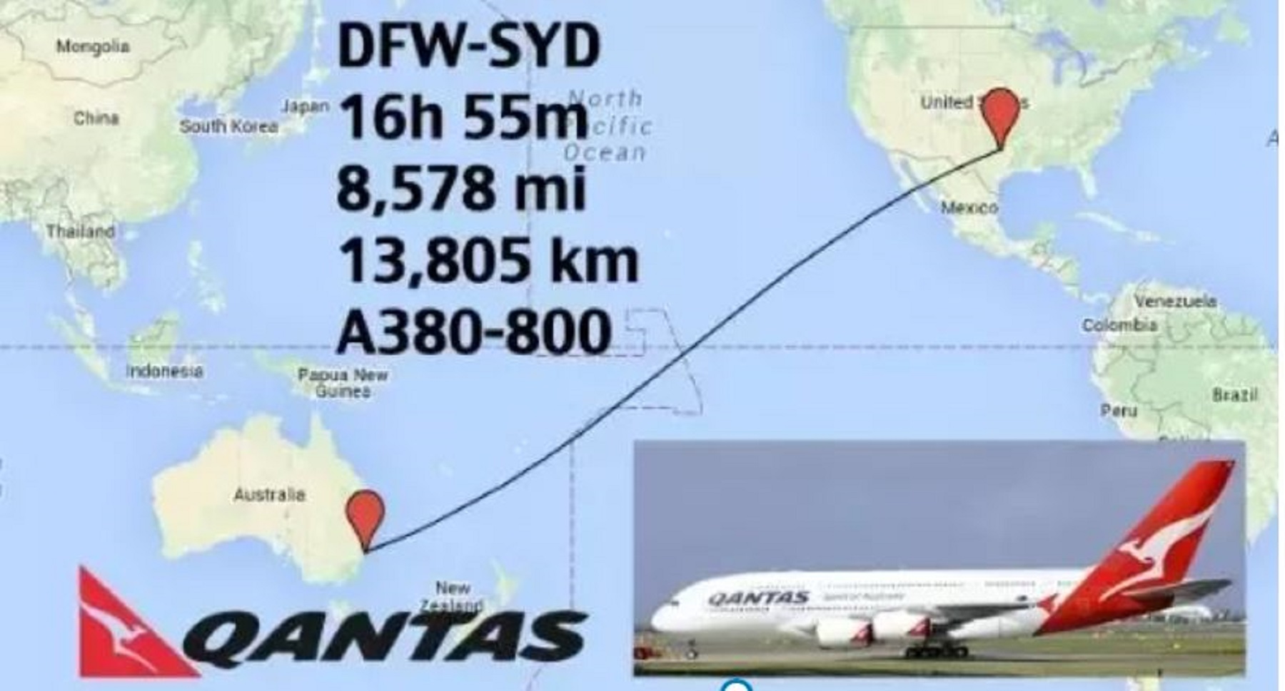How long can the A380 fly?
