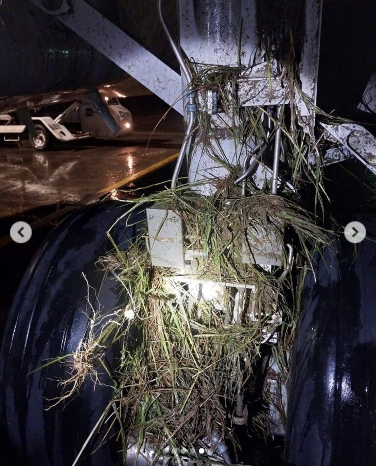 RAM B738 at Monrovia on Aug 17th 2024, temporary runway excursion on landing