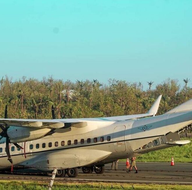 A Philippine Air Force (PAF) Airbus C295 aircraft skidded of the Runway during landing and lost the Nose landing gear on the runway of Basco Airport in Batanes on 01 November 2024.