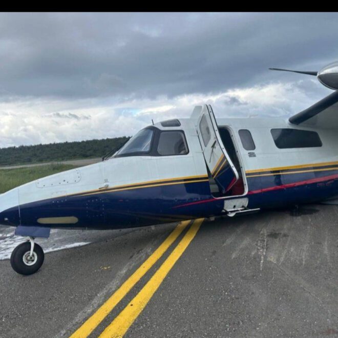 Landing gear collapsed