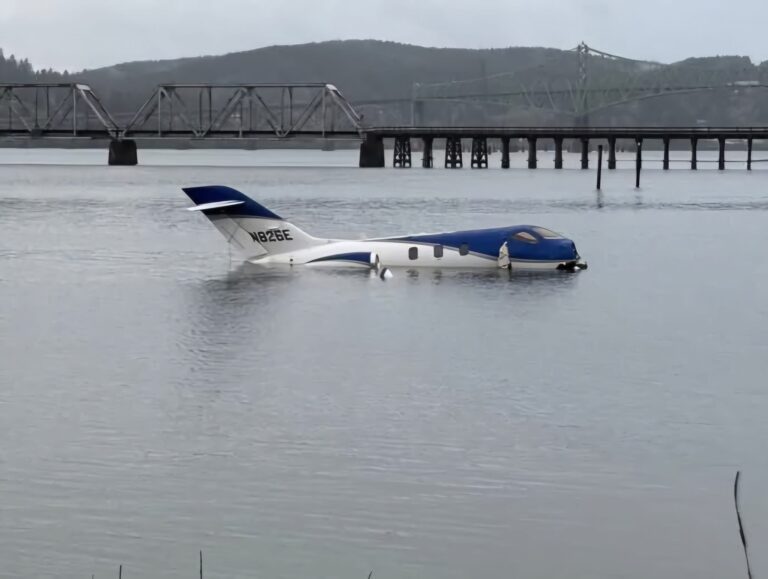 The HondaJet HA-420 corporate jet (N826E) that was involved in a Runway excursion