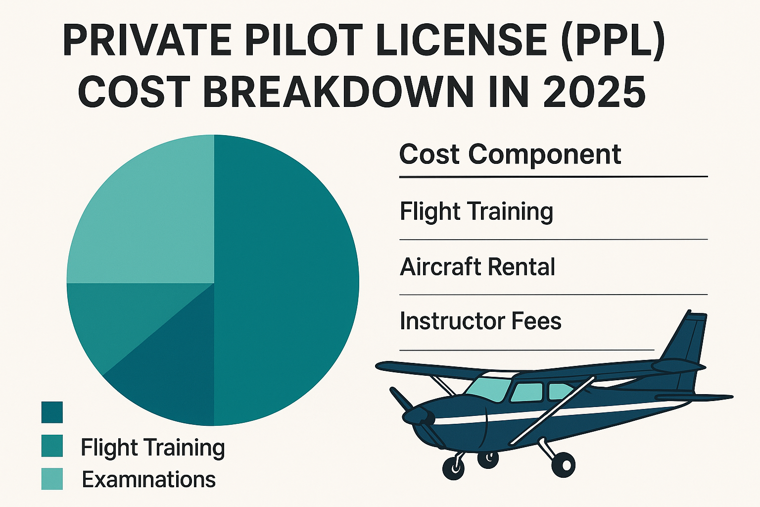 ✈️ Private Pilot License (PPL) Cost Breakdown in 2025 [USA Edition]