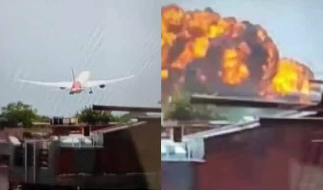 Air India Flight AI171 Crash: Boeing 787 (VT-ANB) Goes Down After Takeoff from Ahmedabad – 242 Feared Dead