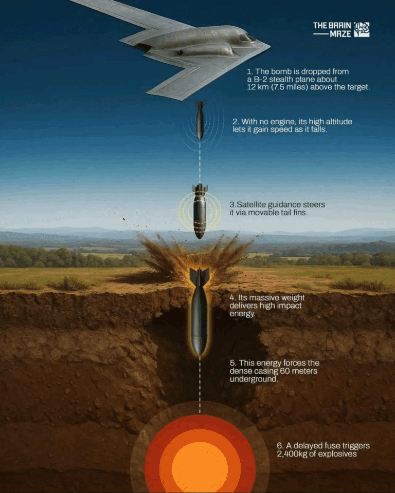 How the American B-2 Bunker Buster Bomb Works: A Deep-Penetration ...