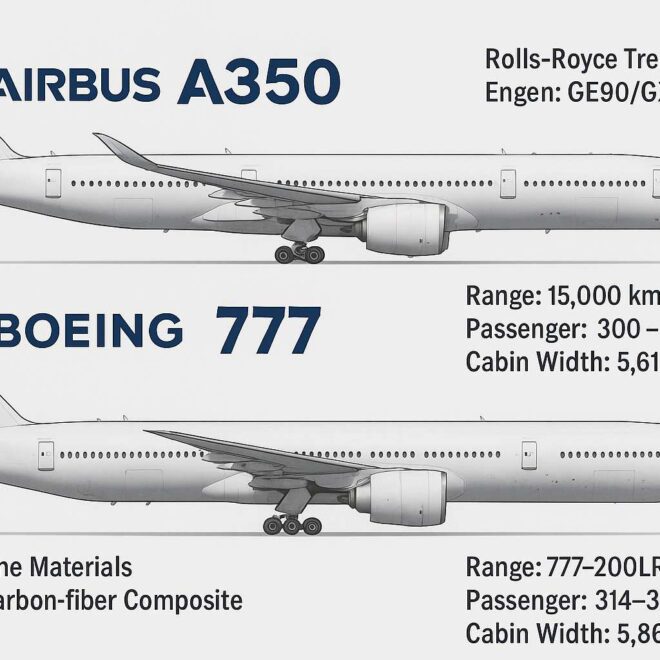 ✈️ Airbus A350 vs Boeing 777: A Deep Technical Comparison