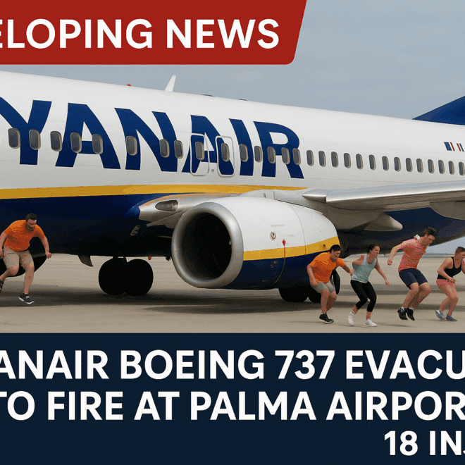 Developing News: Ryanair Boeing 737 Evacuated Due to Fire at Palma Airport – 18 Injured