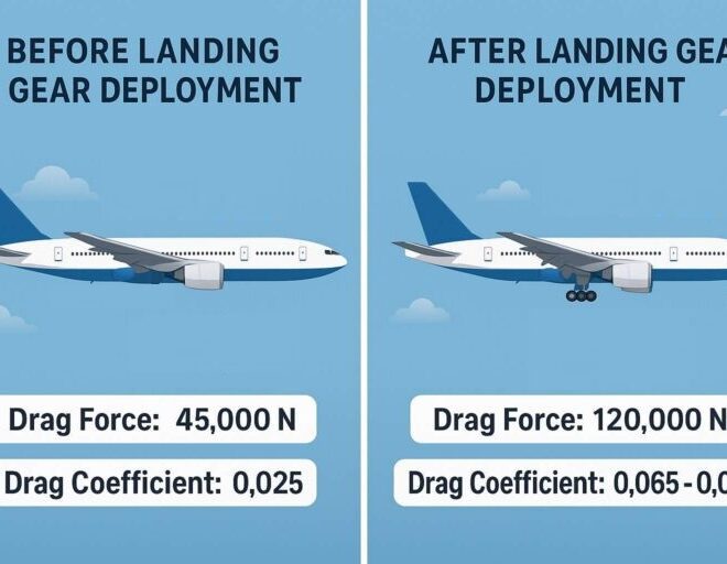 Understanding Drag Forces in Boeing 777 Before and After Landing Gear Deployment