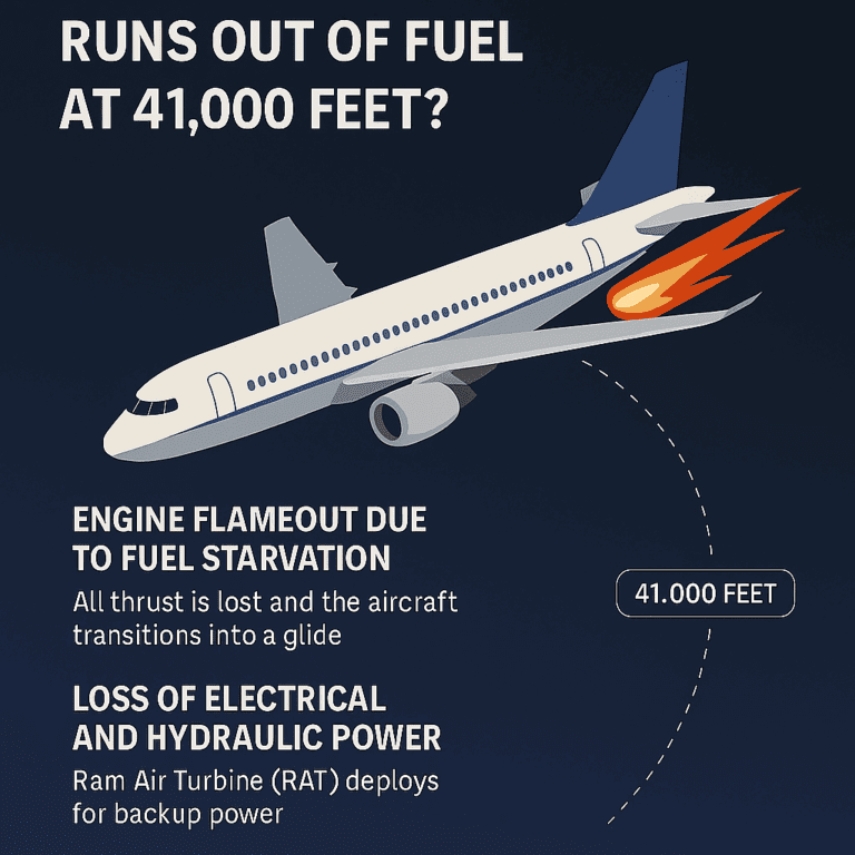 What Happens If a Commercial Aircraft Runs Out of Fuel at 41,000 Feet? | Aviation Emergency Explained
