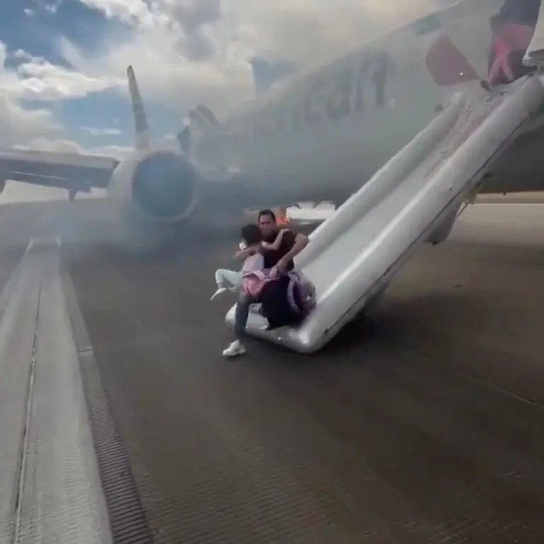 Dramatic Emergency Evacuation: American Airlines Flight AA3023 Catches Fire on Denver Runway