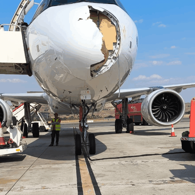 Bird Strike Damages Engine of New Iberia Airbus A321XLR (EC-OOJ) During Flight IB579 to Paris