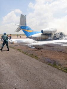 AirJet Angola ERJ-145LR Destroyed by Fire After Landing Accident in Kolwezi — All 29 Survive